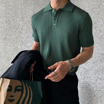 Old-Money Style Knitwear Short Sleeve T-shirt