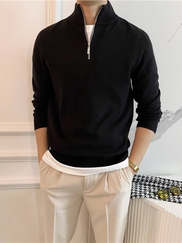 Men's Solid Color Fashion Knitwear Sweater