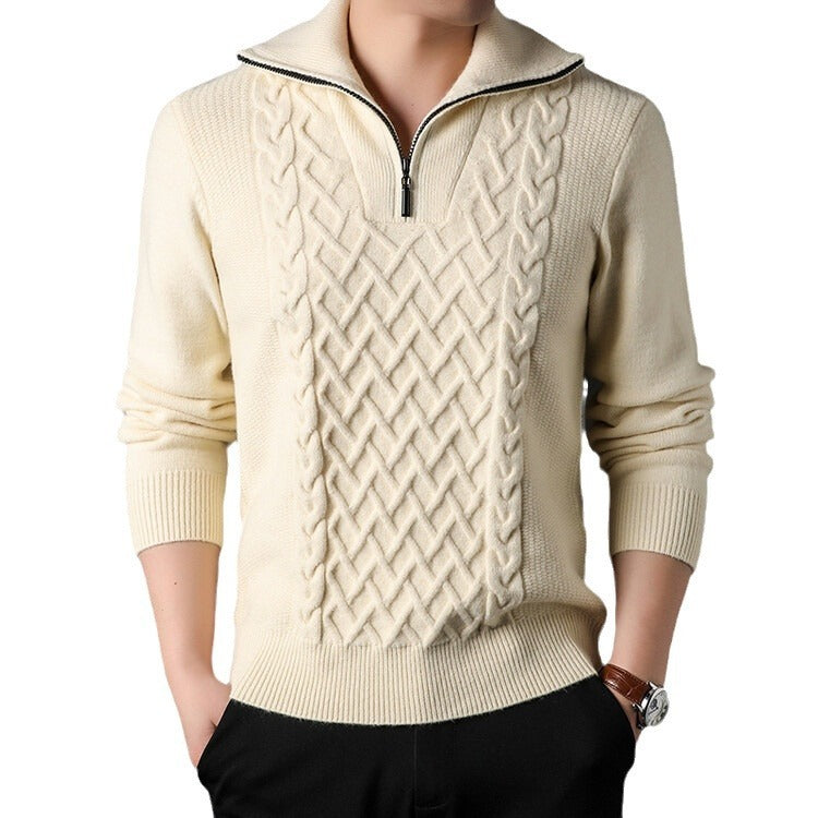 Knitwear Loose Fashionable Outerwear Men Coat Sweater