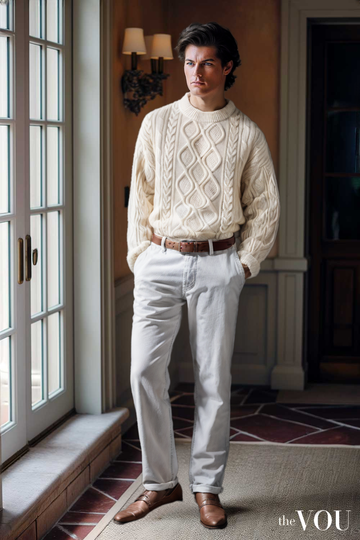 Men's Knitwear Round Neck Sweater